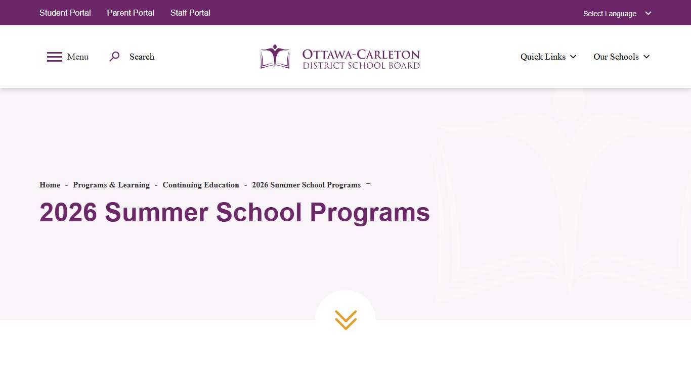 2026 Summer School Programs | Ottawa-Carleton District School Board