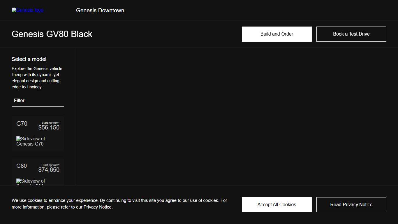 2026 Genesis GV80 Black - Luxury SUV | Genesis Downtown Toronto